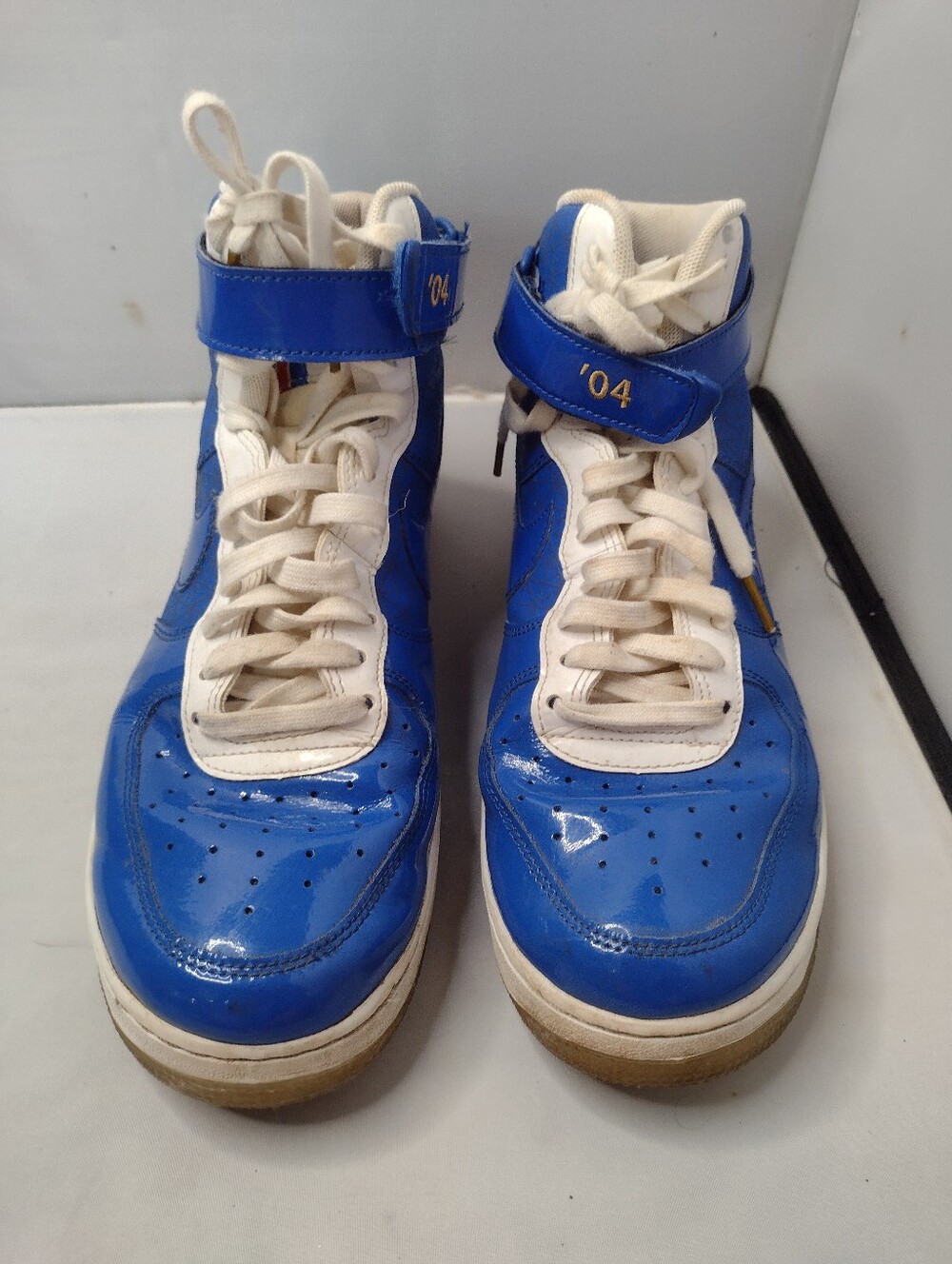 Nike Air Force 1 High Detroit Pistons NBA 2004 Finals CI9880-400 Mens Size 10 FF - Picture 4 of 10